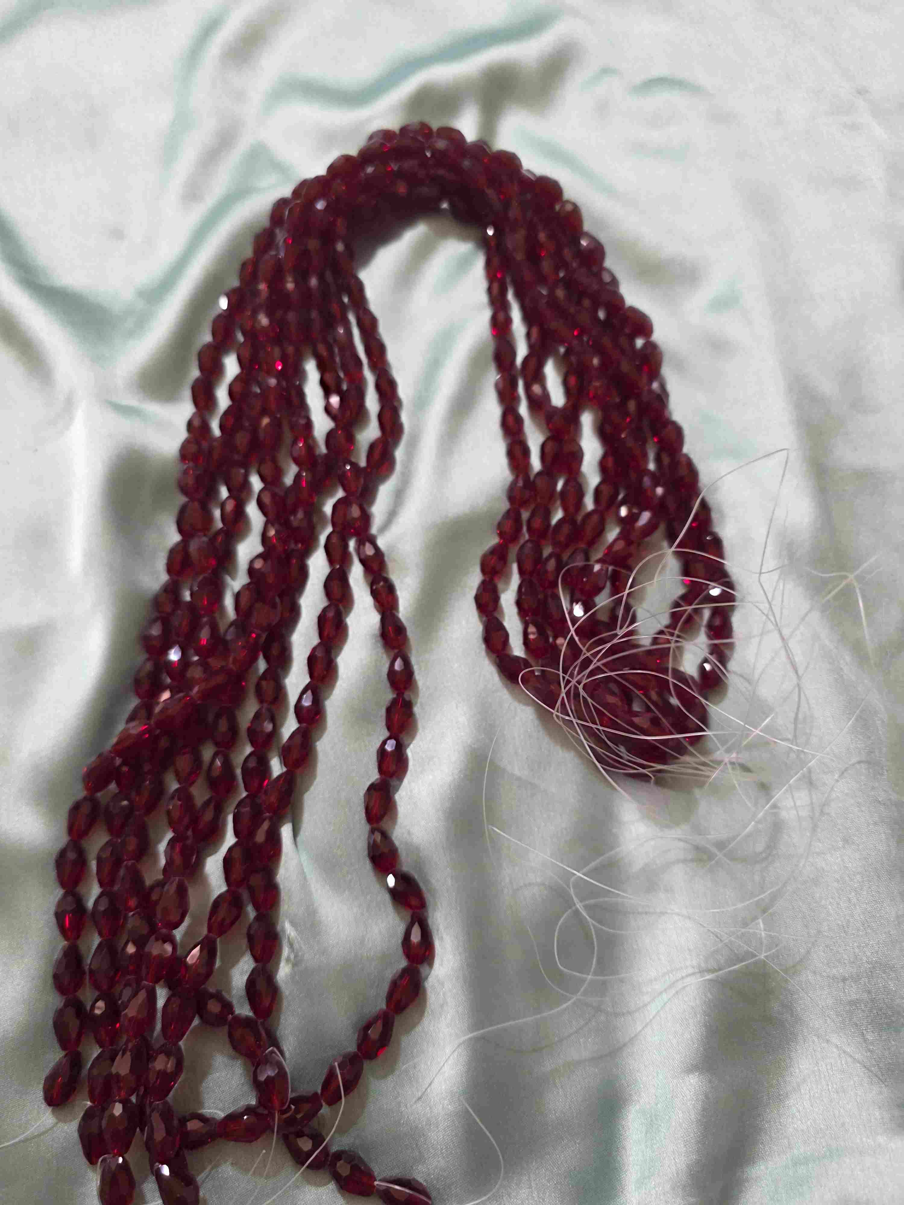 Oval Crystal red ( big ) 