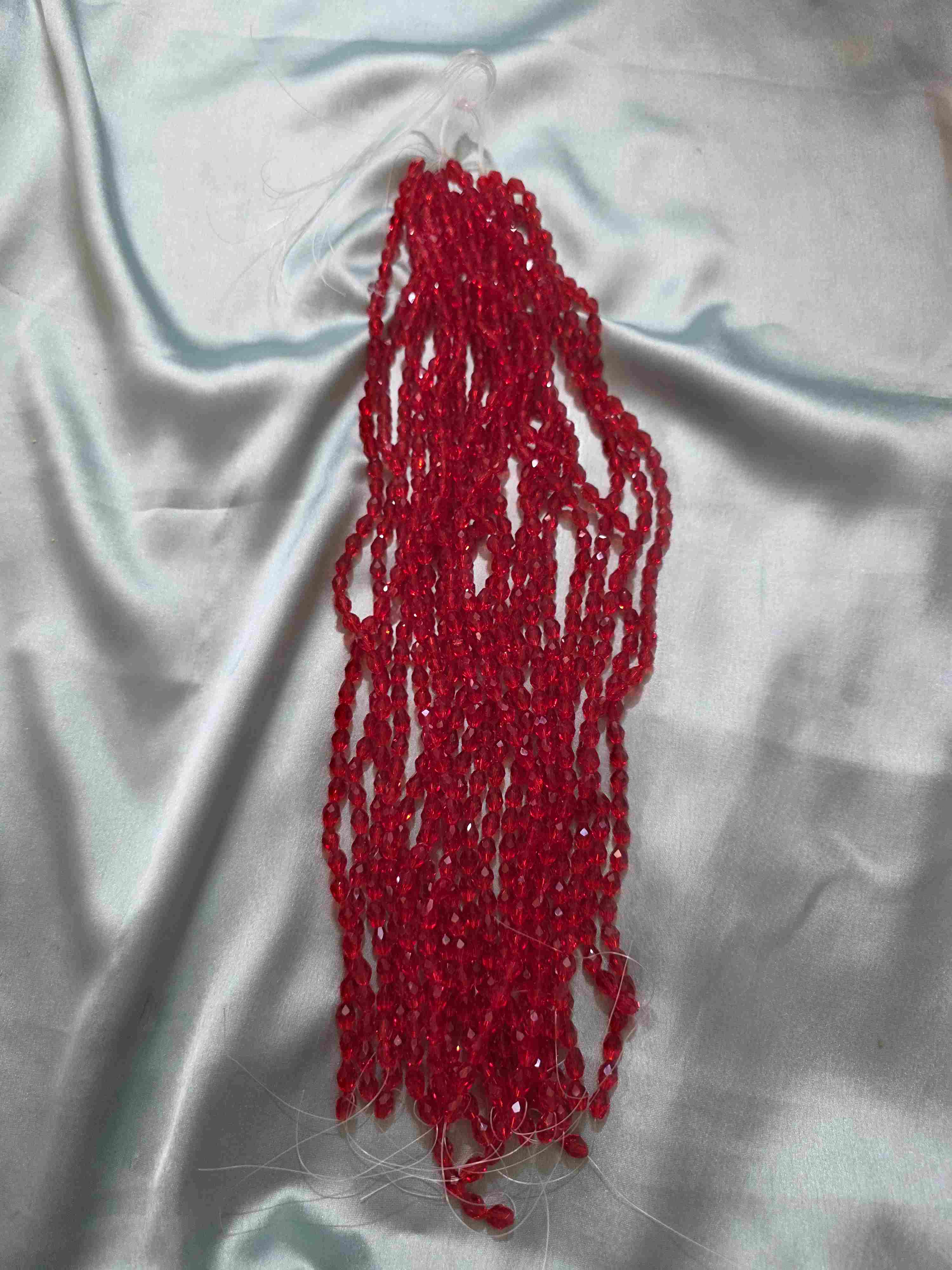 Oval Crystal medium ( red) 