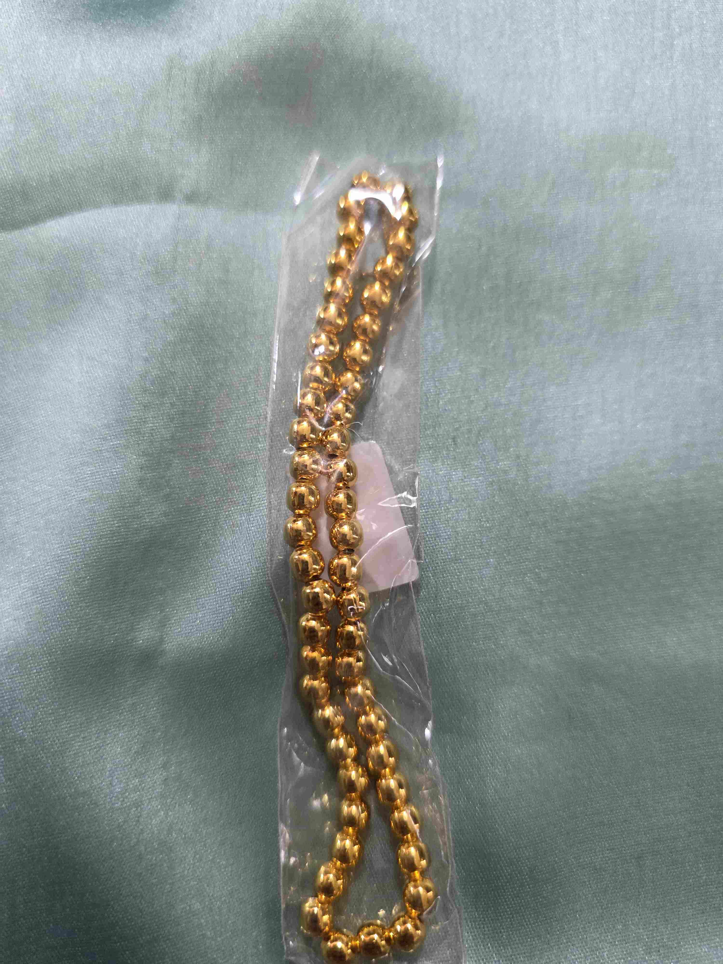 Golden beads 5mm 