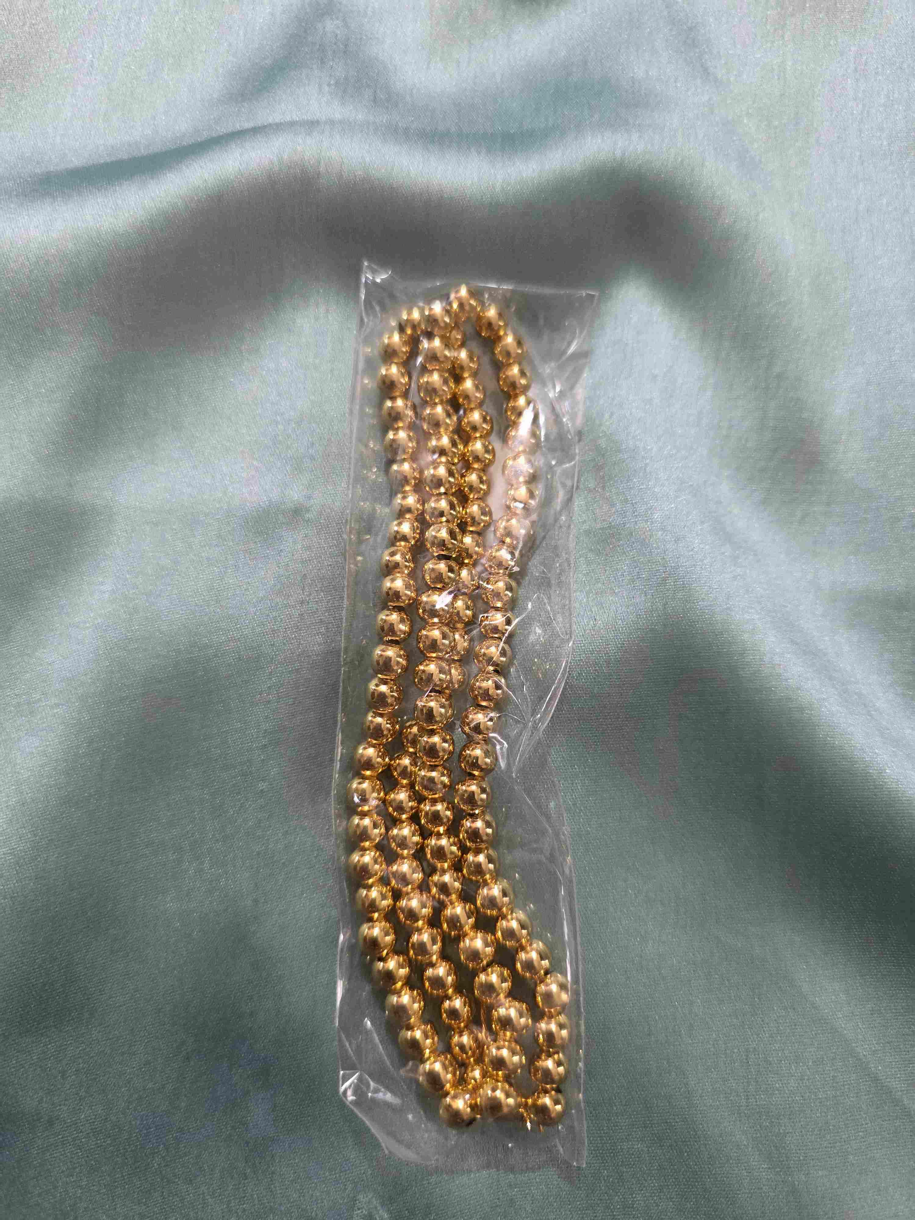 Golden beads 6 mm 