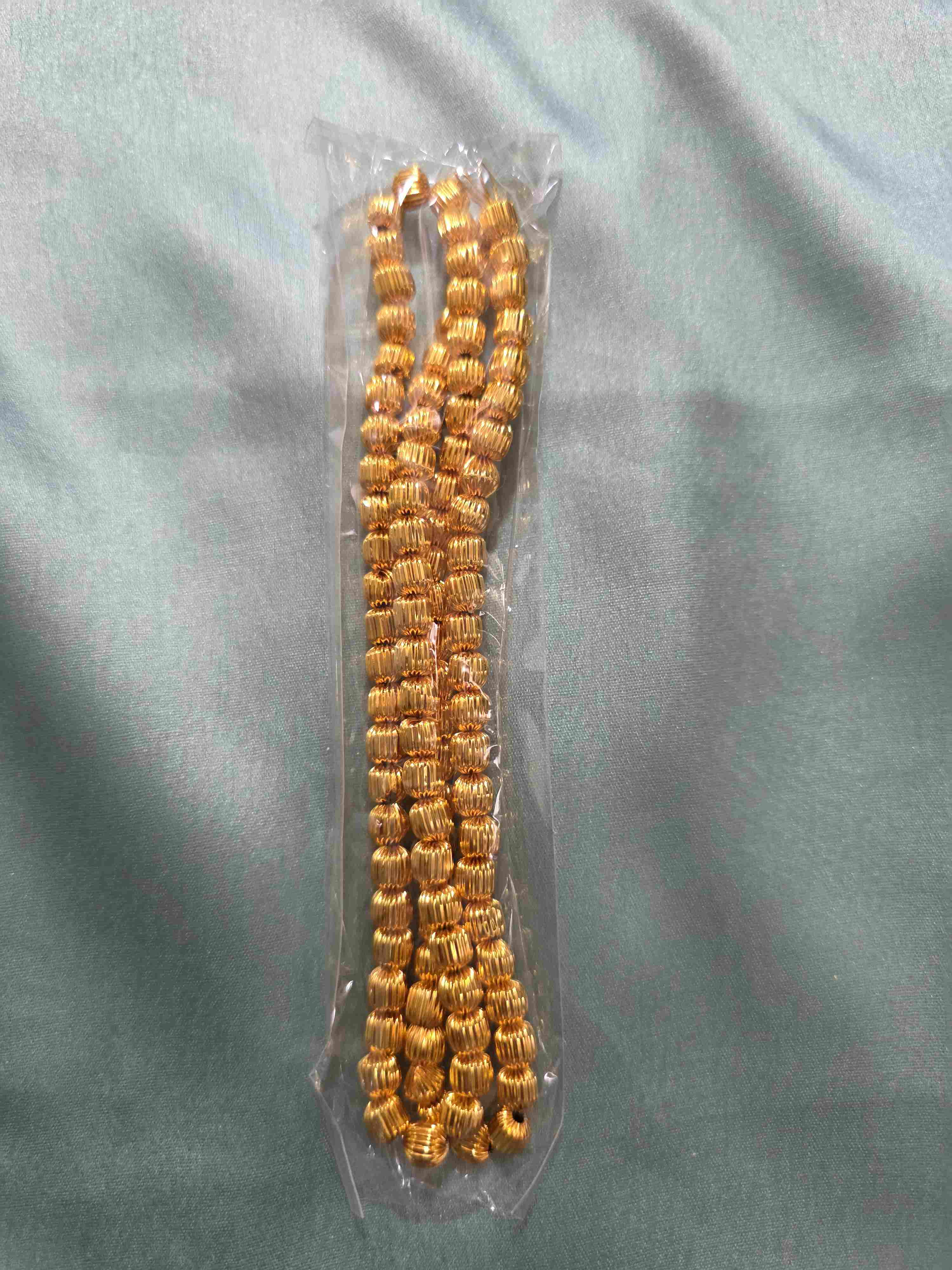 Kharbuja Golden bead 6mm 